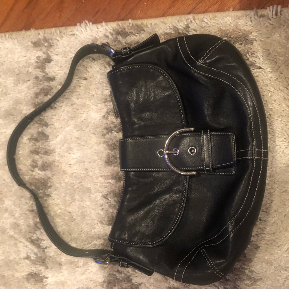 Black coach purse
